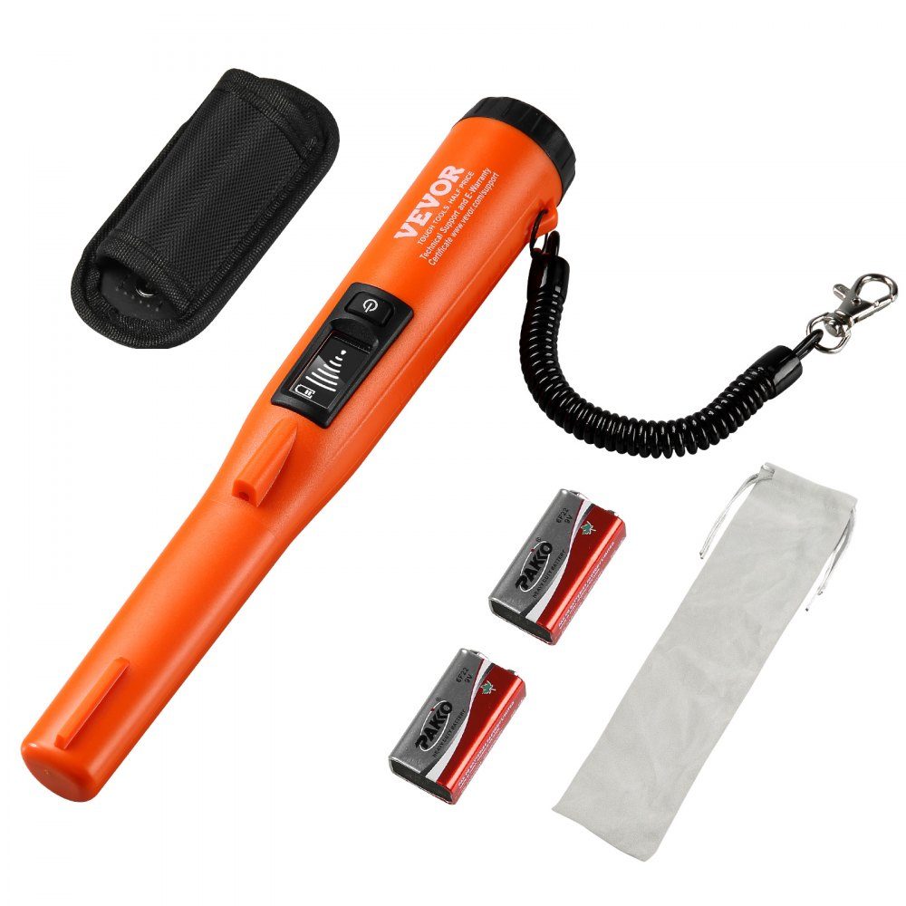 Metaaldetector Pinpointer IP68 Volledig waterdichte metaaldetector 3 modi Propointer Schattenjacht met LCD/Geluid/Trillingen/Geluid + Trillingen Inclusief 9V-batterij en fluwelen zakje