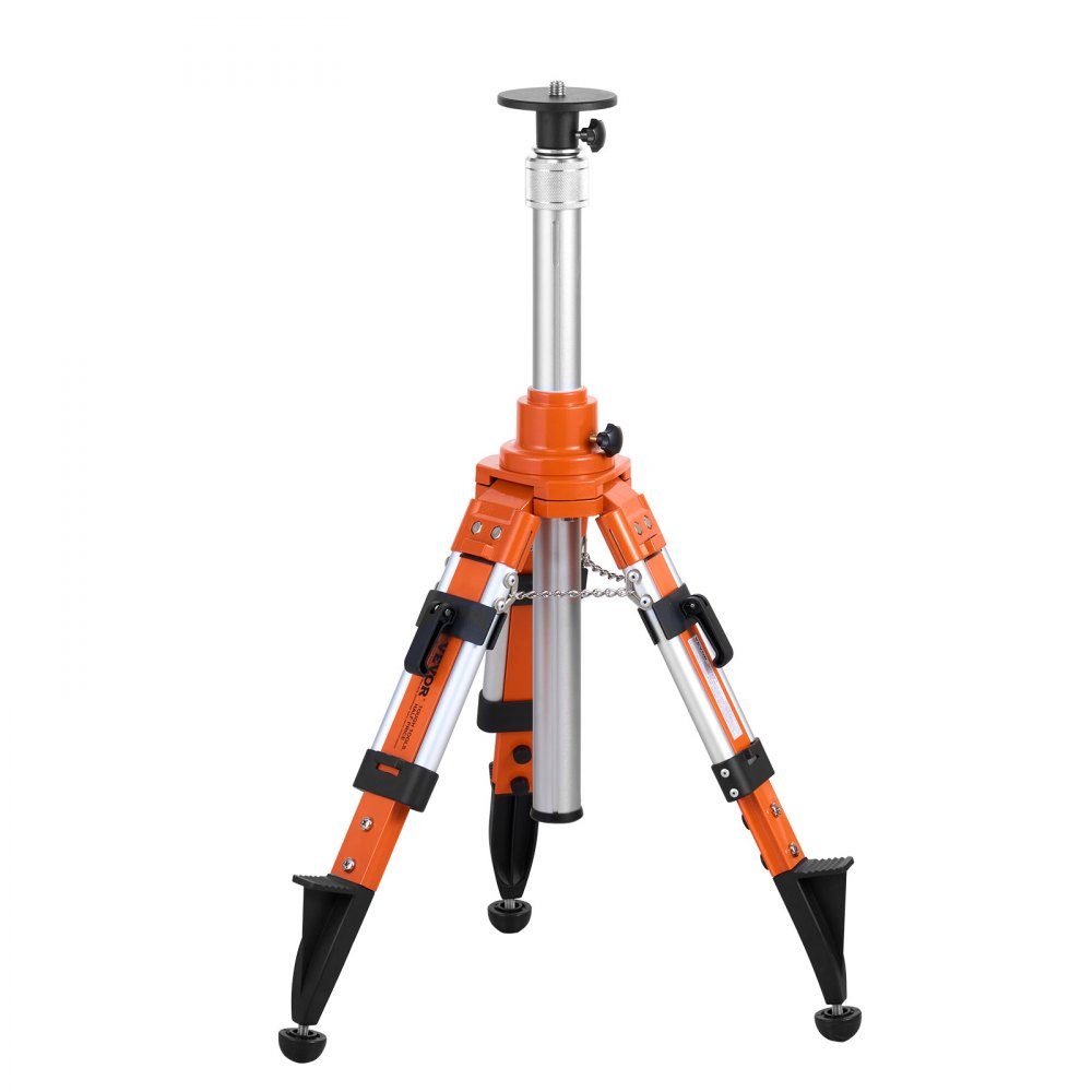 Laser-Wasserwaagenstativ, 5/8-Zoll-11-Gewindehalterung, 27,16-67,71 Zoll Höhenverstellung, robustes Vermessungsstativ, mit Wasserwaage und Diffusionsbegrenzer, anhebbare rutschfeste Füße für den Bau