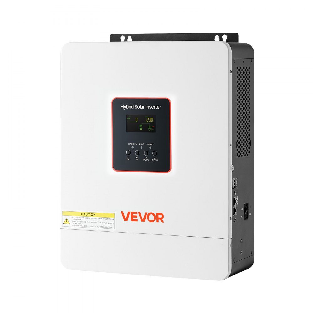 Hybrid inverter 4000 W, 24V DC to 230V AC, with integrated 120A MPPT solar charge controller, WiFi module, single-phase, for off-grid lead-acid/lithium batteries
