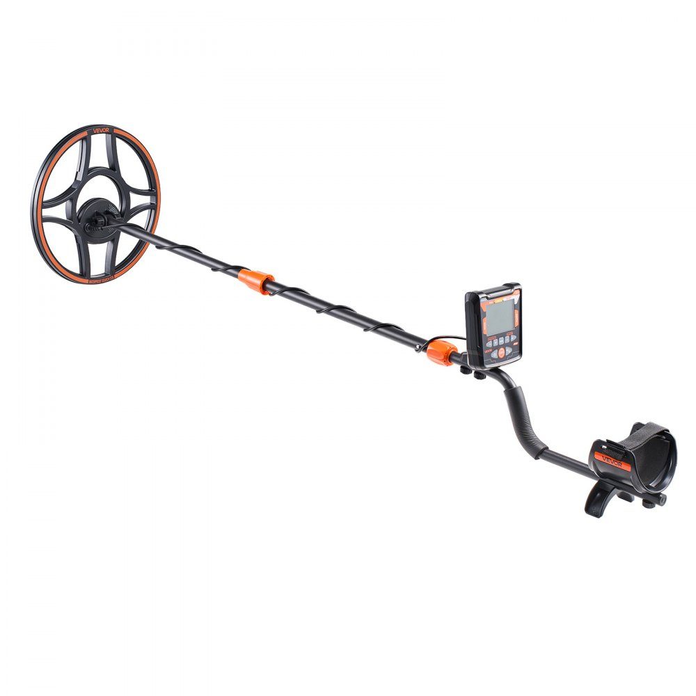 Adult Metal Detector 304.8mm Professional Metal Detector with 6 Modes Gold Detector IP68 Waterproof Search Coil with Display Headphone Adjustable Length for Gold Treasure Hunting