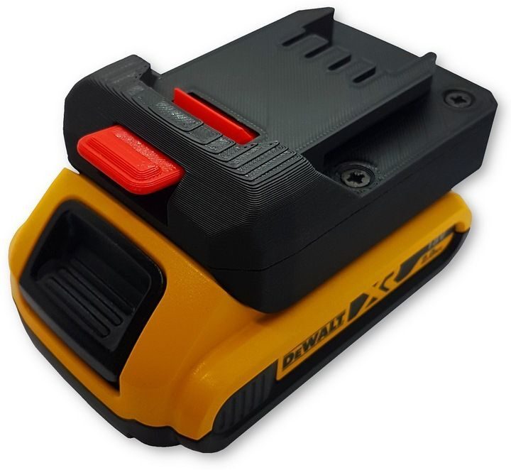 DeWalt cordless battery adapter for Parkside X20V Team devices