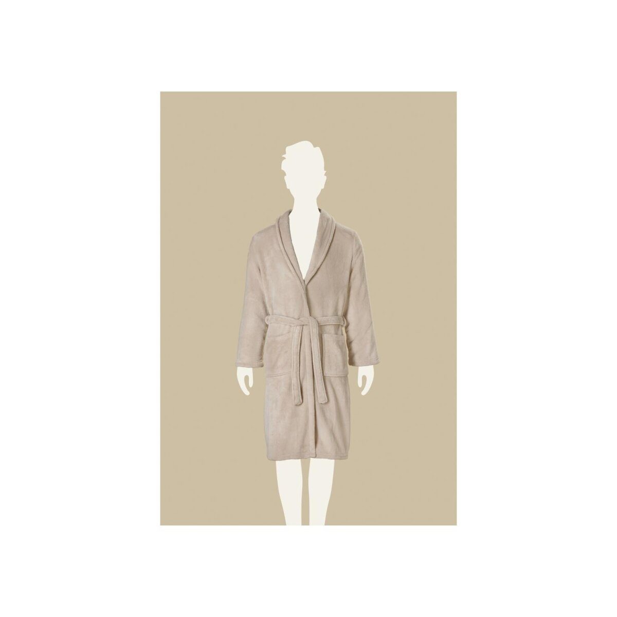LIVARNO® Damen-/Herrenbademantel, M, Beige