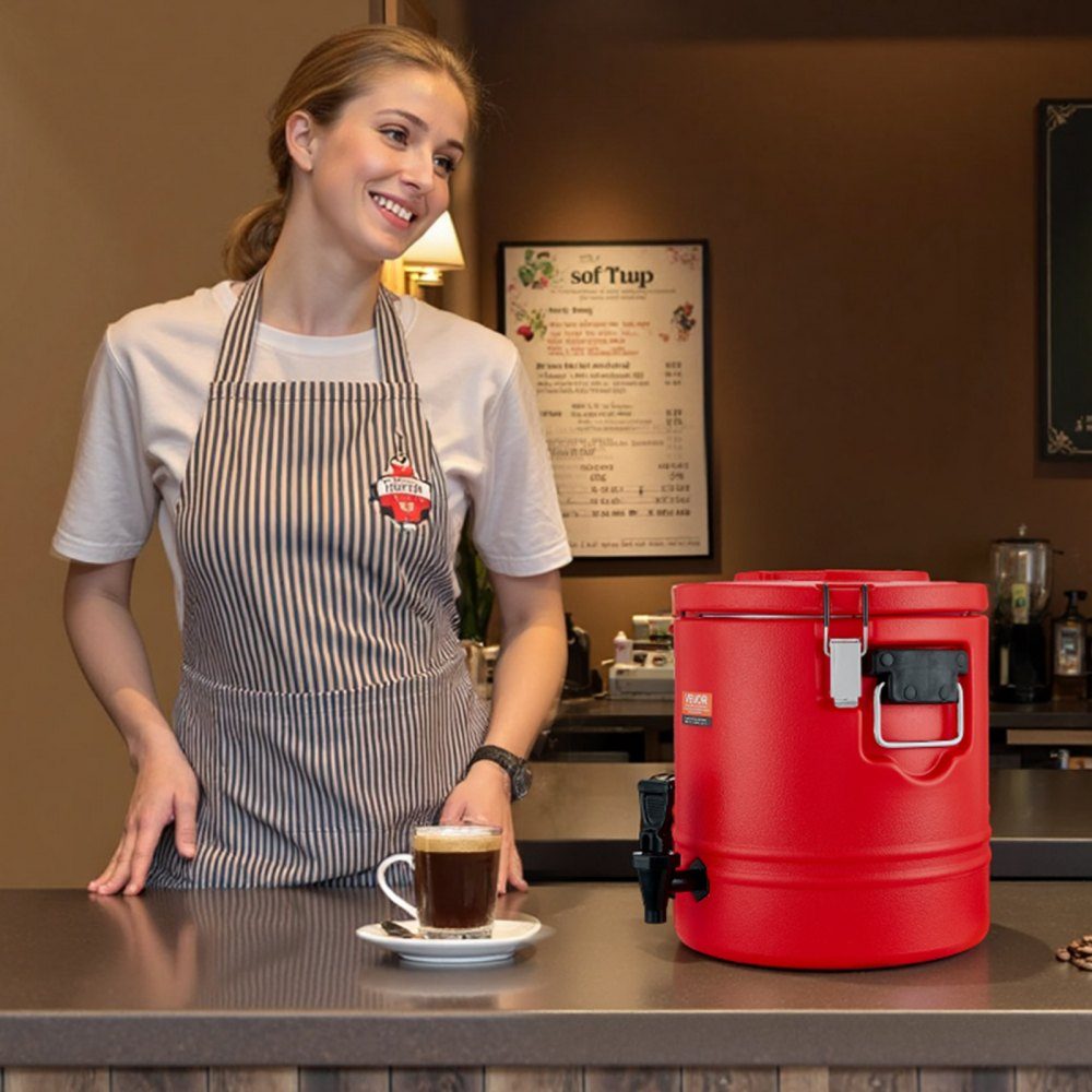 Distributeur de boissons isothermes 11,4 L Distributeur de boissons chaudes et froides avec robinet Pichet de refroidissement de qualité alimentaire avec 304-Edelstahl-Innenraum pour thé café restaurant
