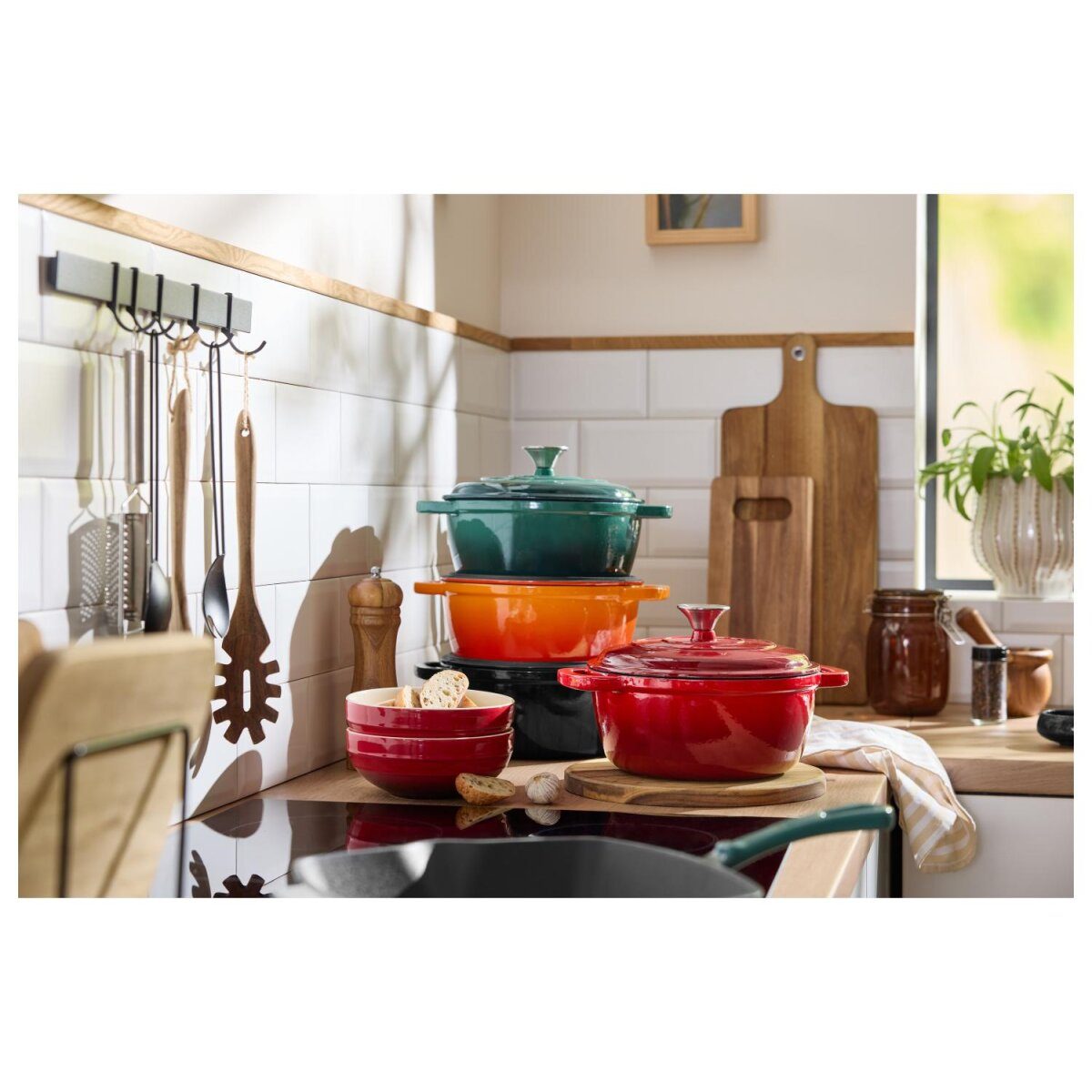 Marmite en fonte premium SILVERCREST® 22 cm / 2,8 litres avec système goutte à goutte