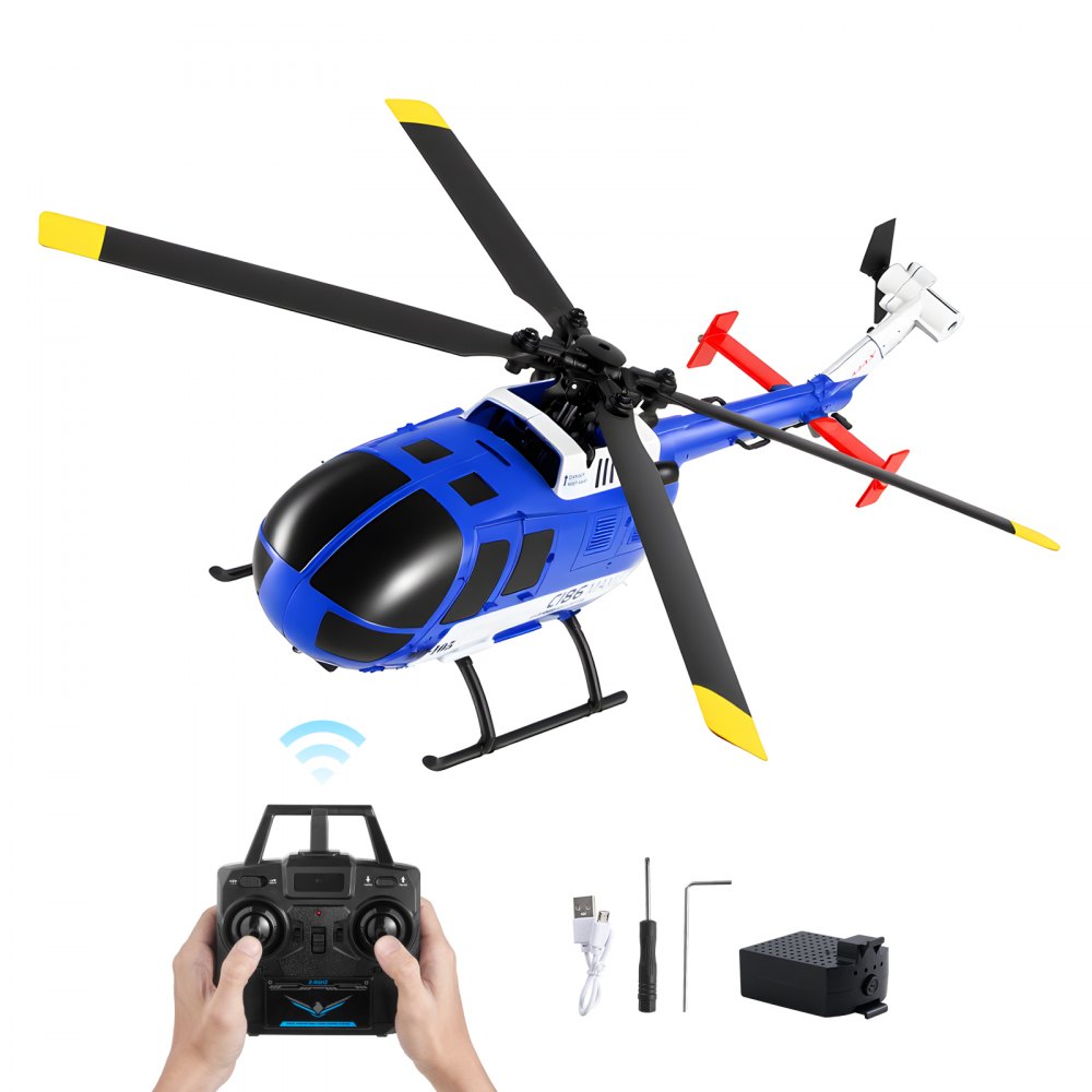 Hélicoptère RC, hélicoptère télécommandé 2,4 GHz avec hélice unique et gyroscope 6 axes, avion RC 4 canaux pour débutants, lumière LED et décollage/atterrissage à un bouton, pour enfants à partir de 8 ans Hélicoptère RC, hélicoptère télécommandé 2,4 GHz avec hélice unique et gyroscope 6 axes, avion RC 4 canaux pour débutants, lumière LED et décollage/atterrissage à un bouton, pour enfants à partir de 8 ans