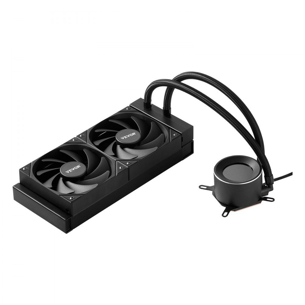 Flüssigkeitskühler AIO CPU-Wasserkühler, 120 mm PWN-Lüfter, 1,8-Zoll-Display, max. 2200 U/min, CPU-Kühler, Lüfter, PC-Wasserkühlung für Intel 115X/1366/2011/1700/1200 AMD AM4/AM5