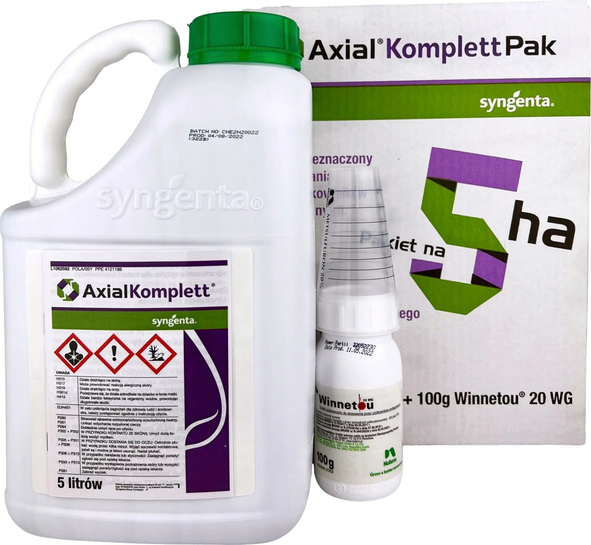 Axial Complete Pak – Krachtige complete set tegen onkruid in graan! AXIAAL COMPLEET PAK 1x5L + WINNETOU 20WG 100g 5HA Axial Complete Pak – Krachtige complete set tegen onkruid in graan! AXIAAL COMPLEET PAK 1x5L + WINNETOU 20WG 100g 5HA