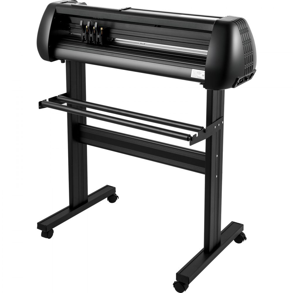 Vinyl Cutting Machine Cutting Plotter 720mm SignMaster Floor Stand Plotter Machine Cutting Speed ​​10-800mm/s Cutting Force 10-500g Stepper Motor Five Vinyl Rolls 16MB 13.5kg