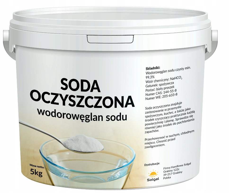 Bicarbonate de soude SOLGAL, bicarbonate de sodium, 5 kg, PS1047 - Réf. HT-47410