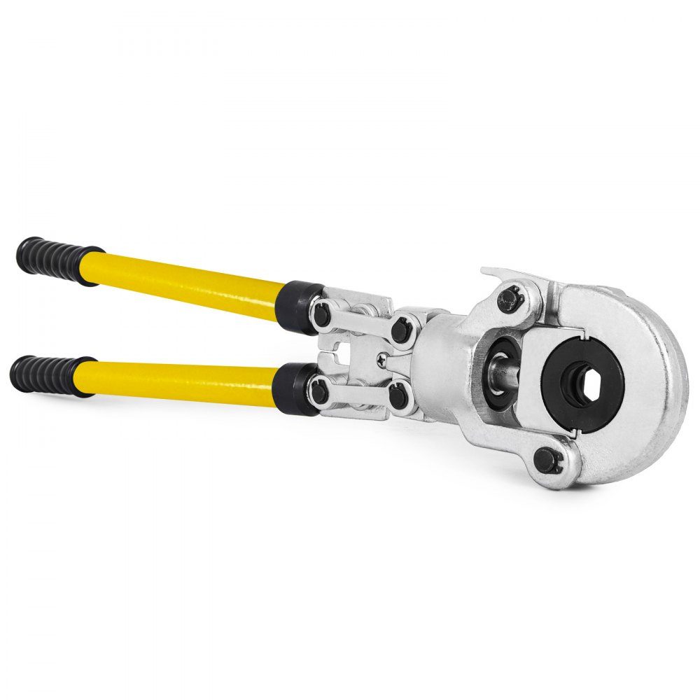 Pressing pliers V12, V15, V22, V28, TH16, TH20, TH26, TH32 mm, crimping pliers, pressing pliers with 360° rotating head and ergonomic rubber handle, portable pipe pressing pliers, manual cable lug pliers