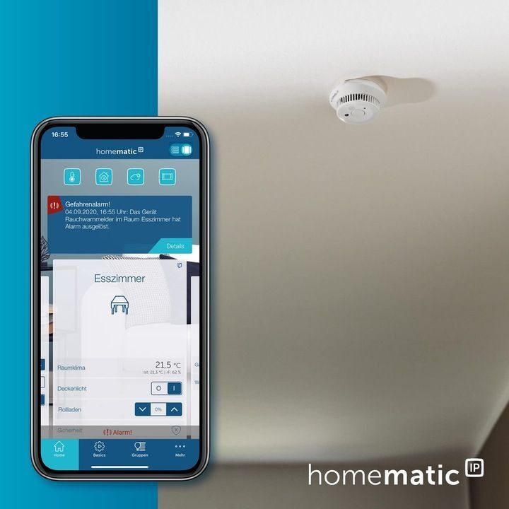Homematic IP HmIP-SWSD Rookmelder Smart Home Rookmelder 142685A0A