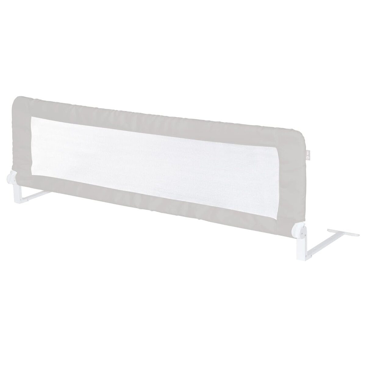 barrière de lit roba clip-fold, protection antichute, pliable, 135 x 50 cm, gris