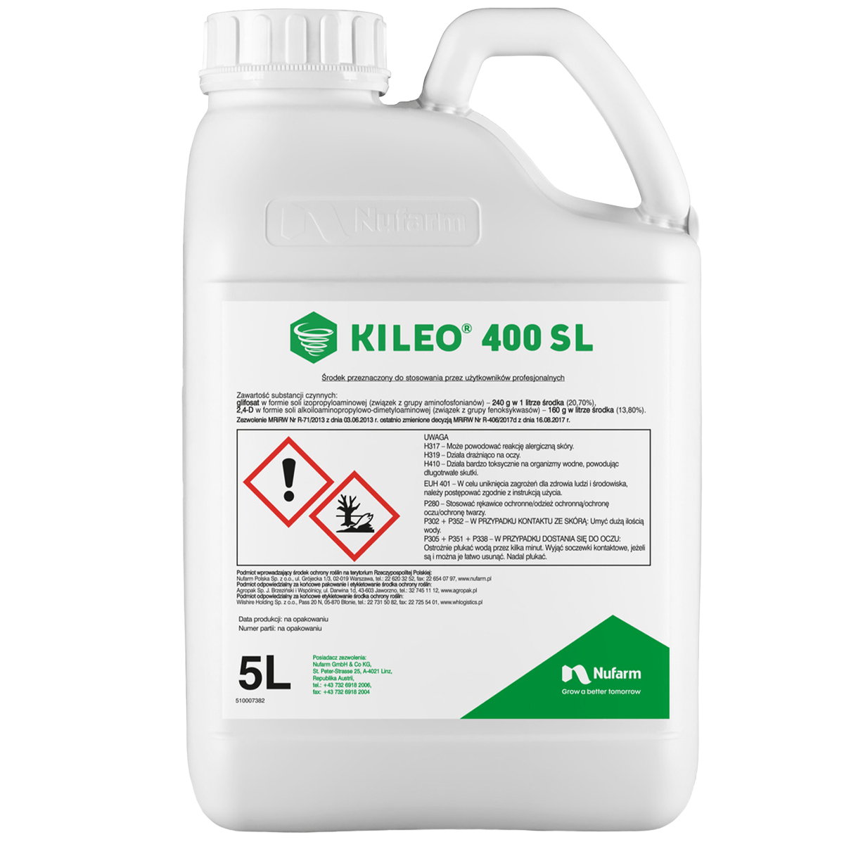 Kileo 400 SL (Glyphosate, 2,4-D) Nufarm – herbicide