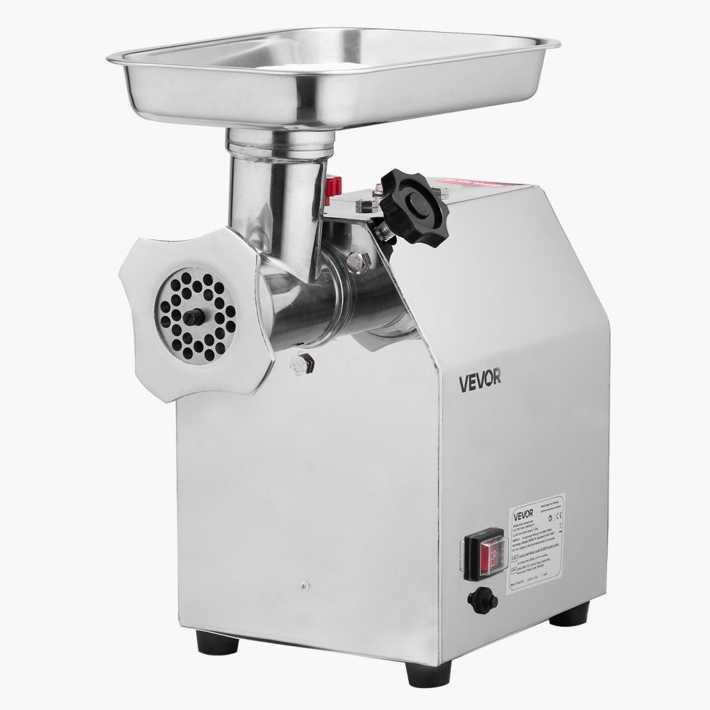 3.2kg/min Capacity Electric Meat Grinder, 850W Industrial Tabletop Meat Grinder with Blade and Grinding Plate, Sausage Machine, Stainless Steel Commercial Meat Grinder for Kitchen Restaurant