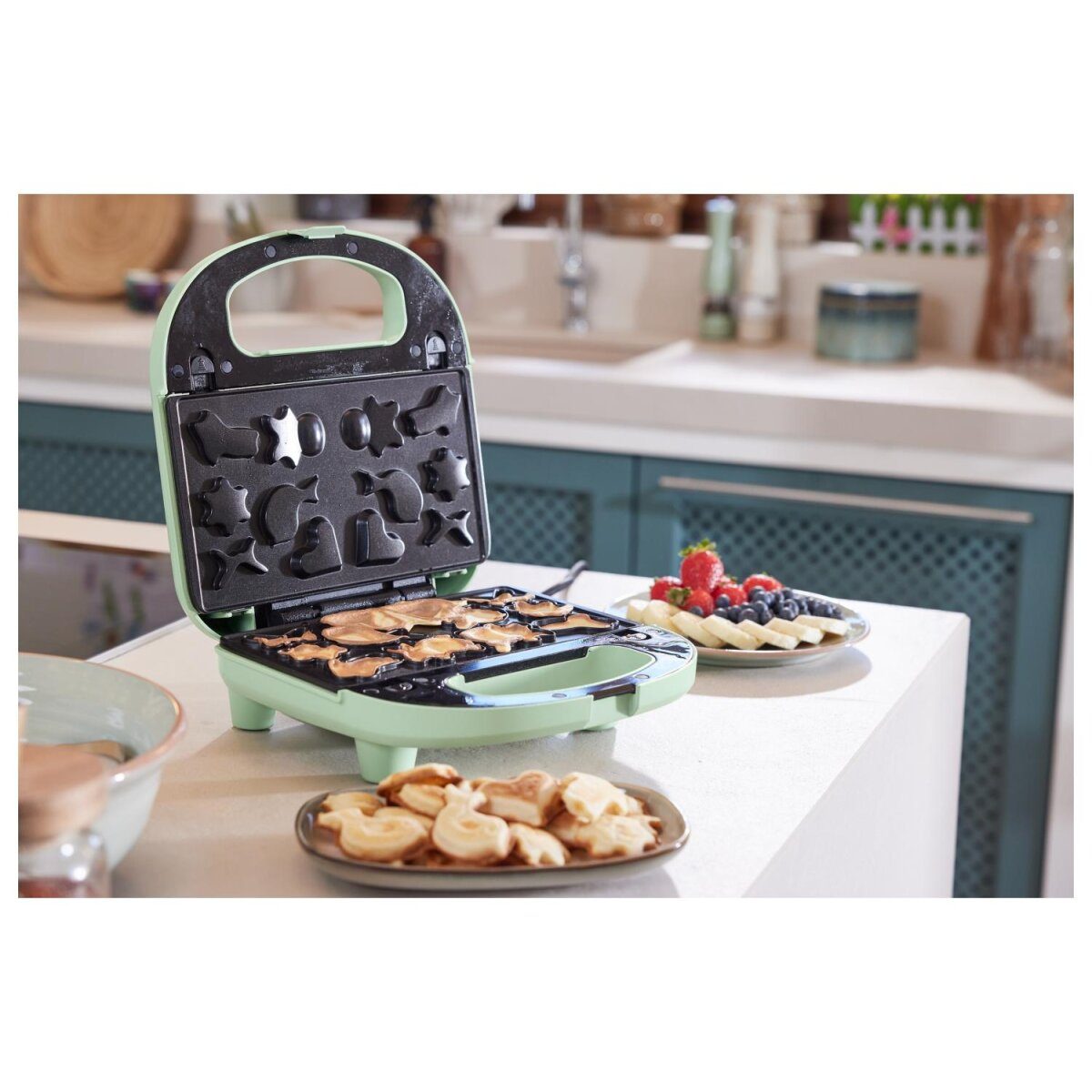 SILVERCREST® KITCHEN TOOLS waffle iron »SWEW 750 D4«, with removable plates