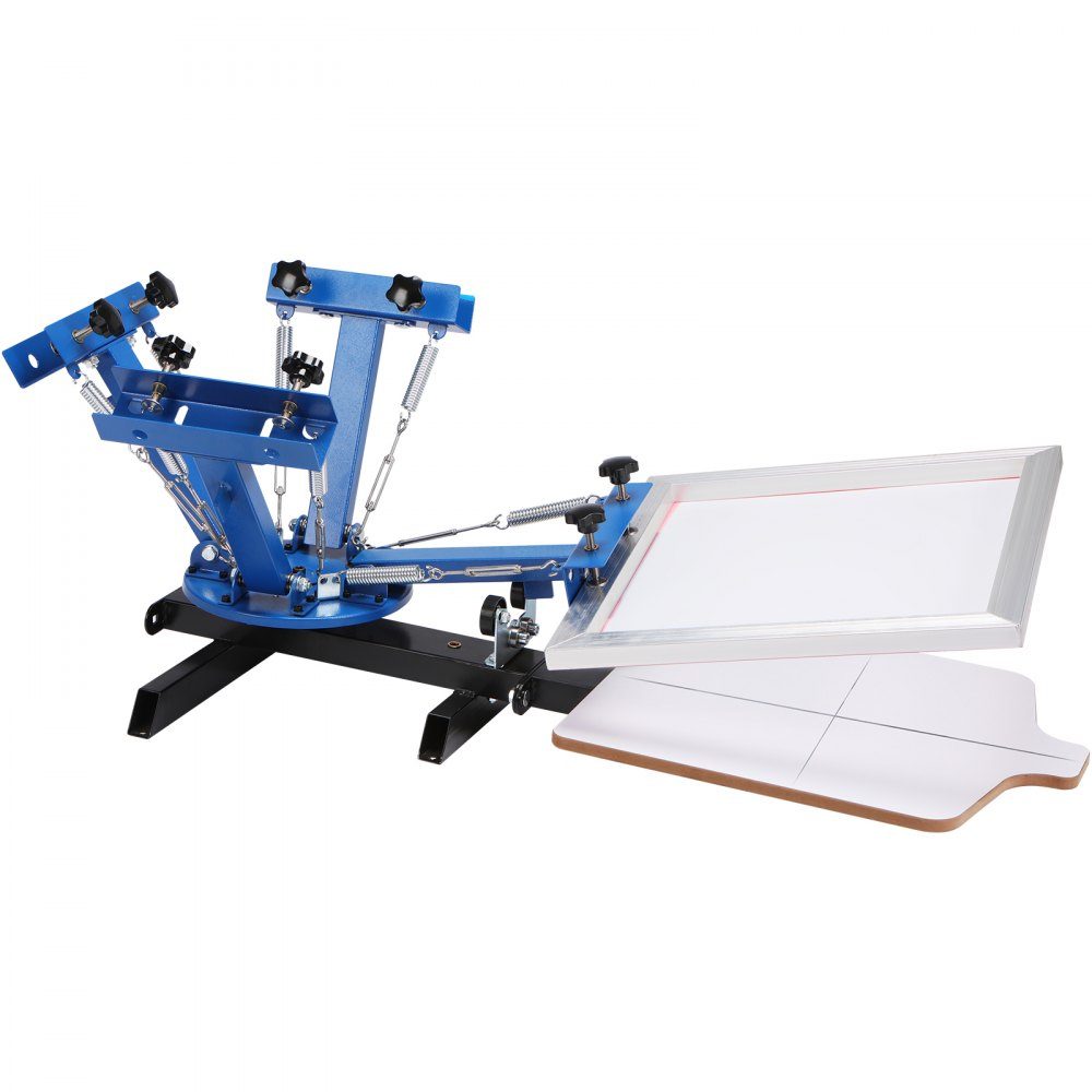 Screen Printing Press T-Shirt Screen Printing Machine 1 Colors + 1 Station, T-Shirt Press, Transfer Press for DIY, Printer for Textile Printing, Clothing, Pillowcases, Luggage, etc