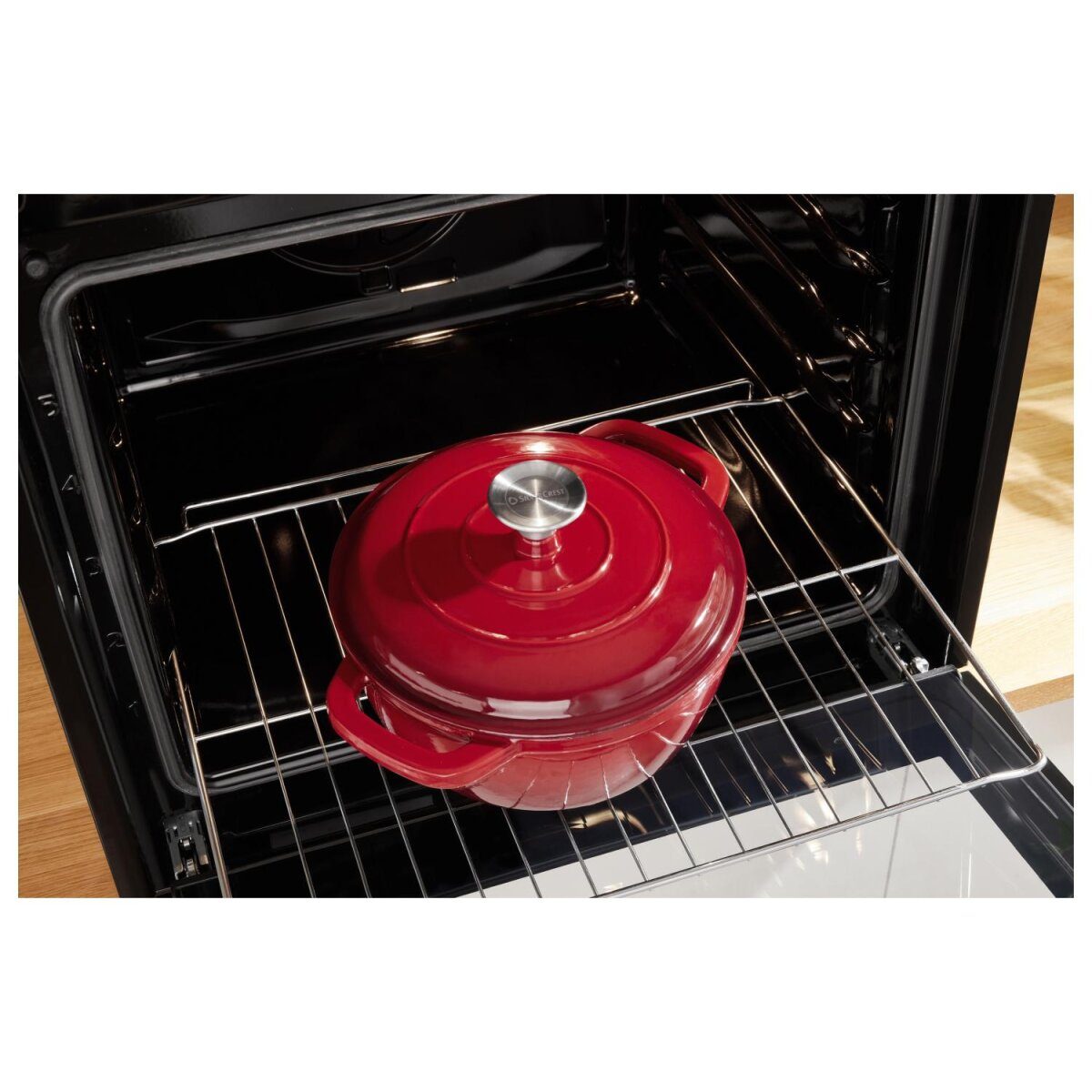 Marmite en fonte premium SILVERCREST® 22 cm / 2,8 litres avec système goutte à goutte