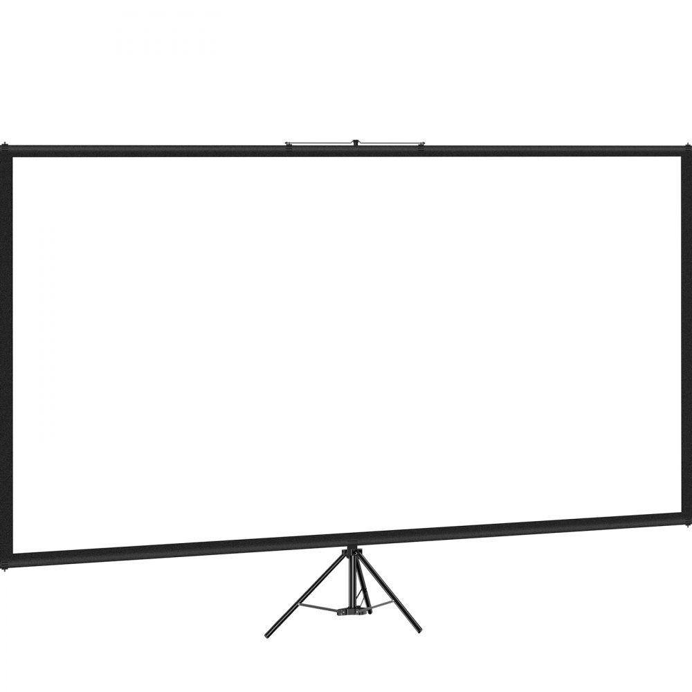 16:9 Projector Screen, 4K HD Tripod Screen, Projection Screen 200x113cm, Presentation Wall, 160 Degree Viewing Angle, Screen 200-250cm Height Adjustable, Ideal for Home Theater, Meeting Rooms, Weddings