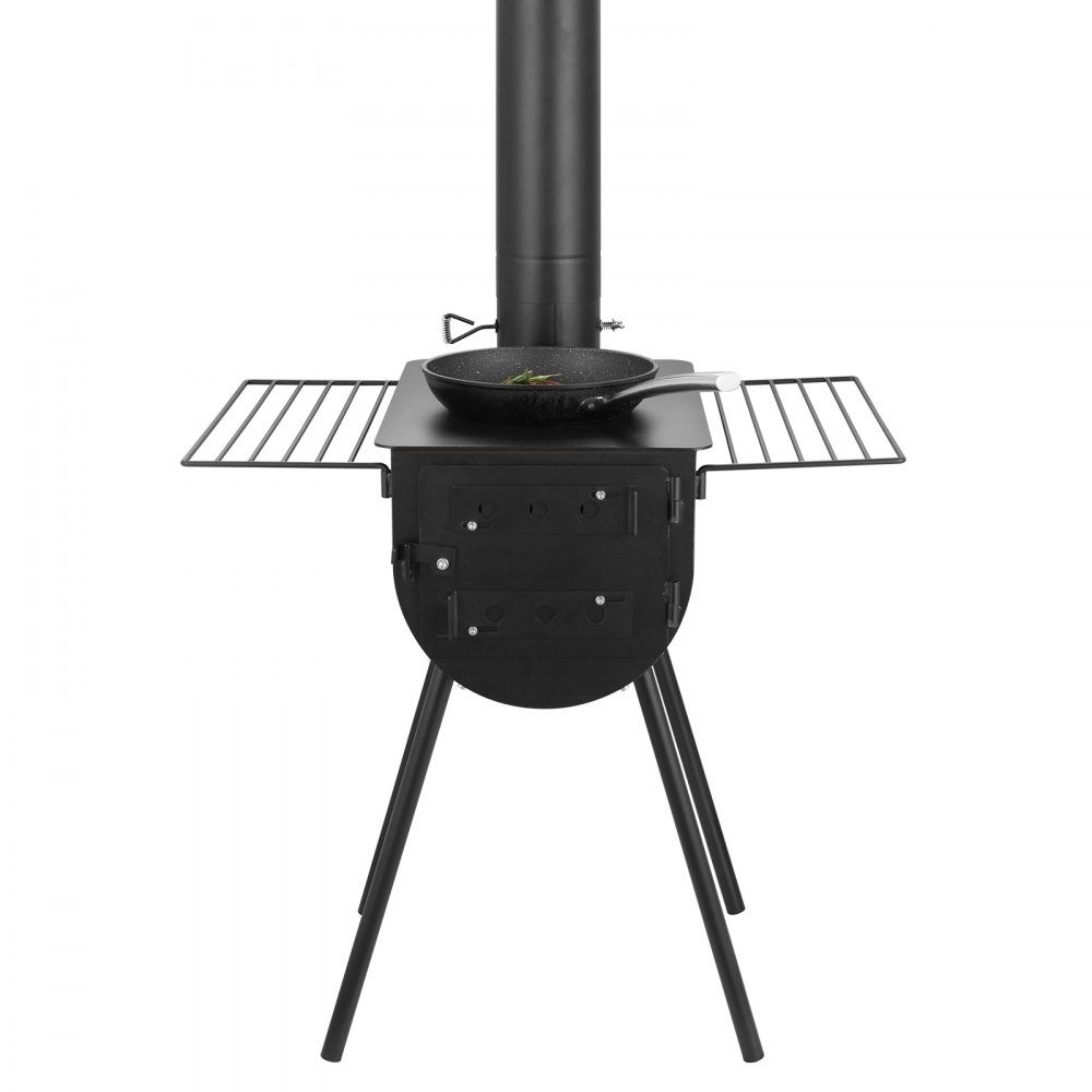 Poêle à bois Portable Camping tente chaude gril four 300 cm extérieur avec tuyaux