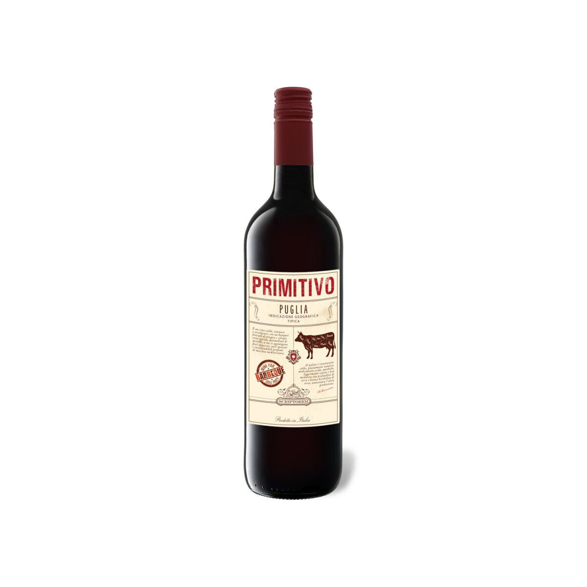 Primitivo PugliaI GT dry, red wine 2022
