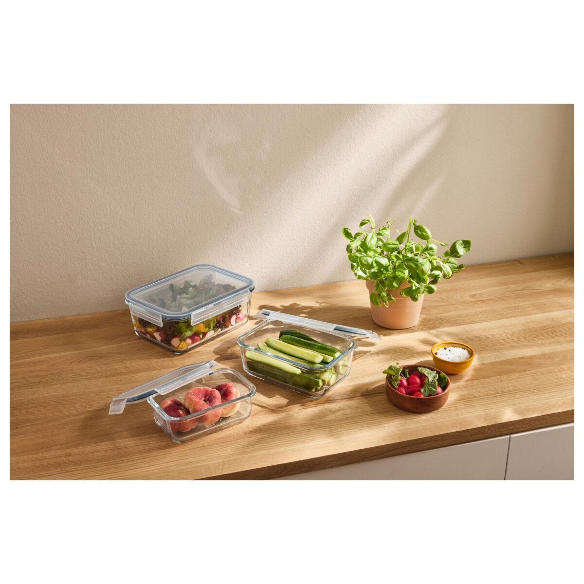 Ensemble de contenants de conservation alimentaire SILVERCREST®, 3 pièces
