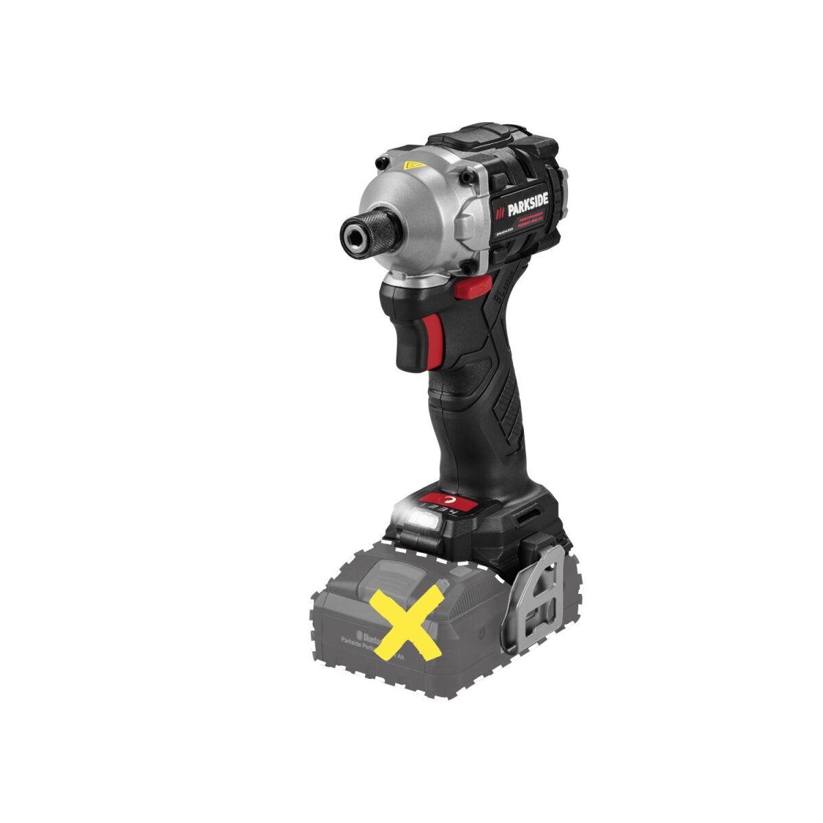 Clé à chocs rotative sans fil PARKSIDE PERFORMANCE® 20 V « PDSSAP 20-Li D3 », sans batterie ni chargeur