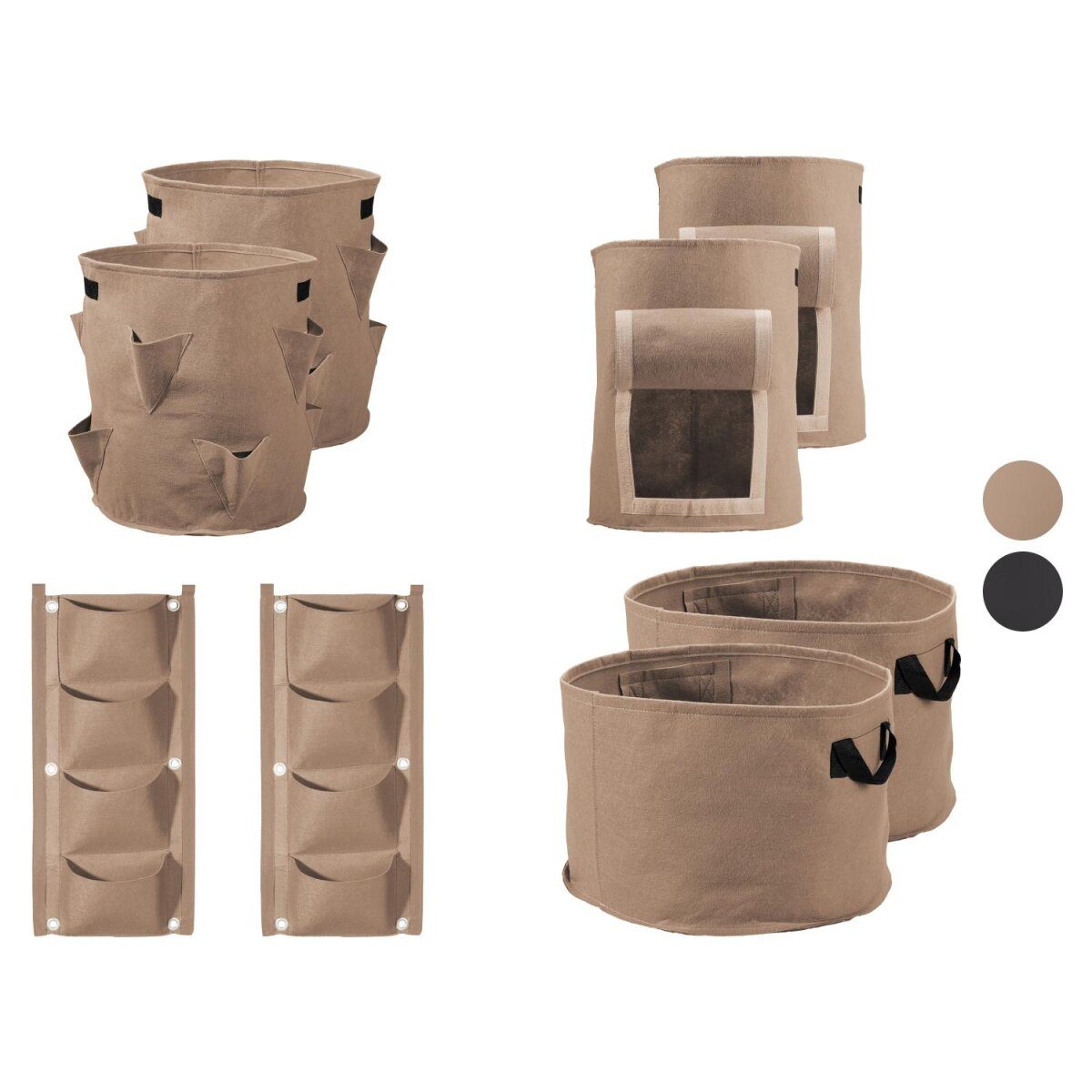 PARKSIDE® Pflanzsack-Set, 2 Stück, aus Filz