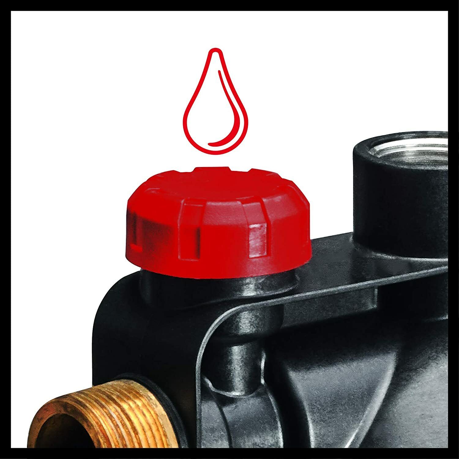 Einhell Hauswasserwerk GC-WW 1045 N (1050 W, max. 4,8 bar, 4500 L/h Fördermenge, max. 48 m Förderhöhe, Wasserfüllstandsanzeige, Wassereinfüllöffnung/Ablassschraube, Manometer, 20 l Tank)