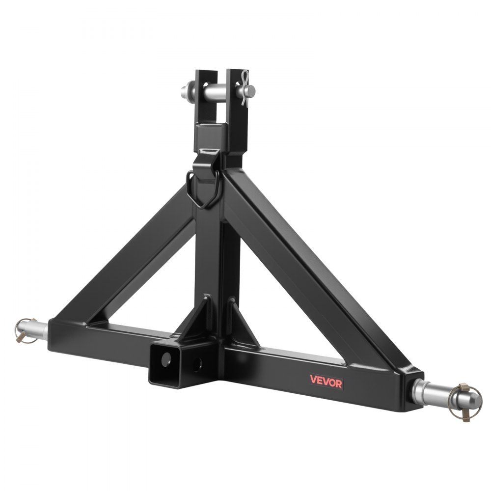 3 Point Tow Hitch with 2" Receiver Three Point Mount 3000lb Capacity Tractor Tow Hitch Adapter Compatible with Kubota, Mahindra, John Deere, Massey Ferguson – Part No. HT-22603