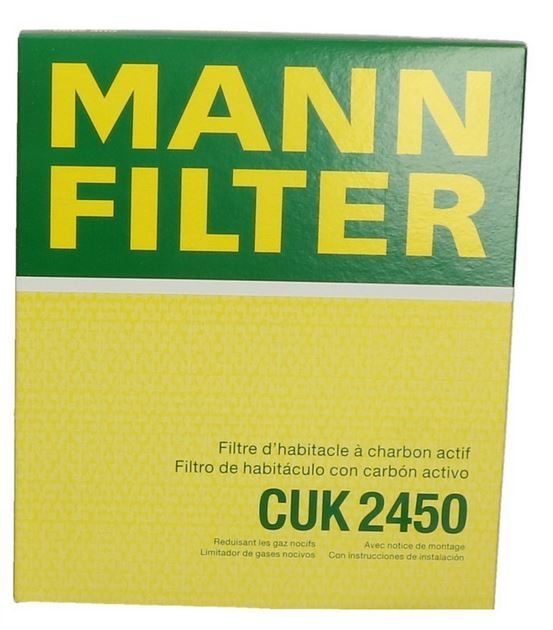 MANN CUK 2450 cabin filter WITH CARBON – Audi – Part No. HT-48245