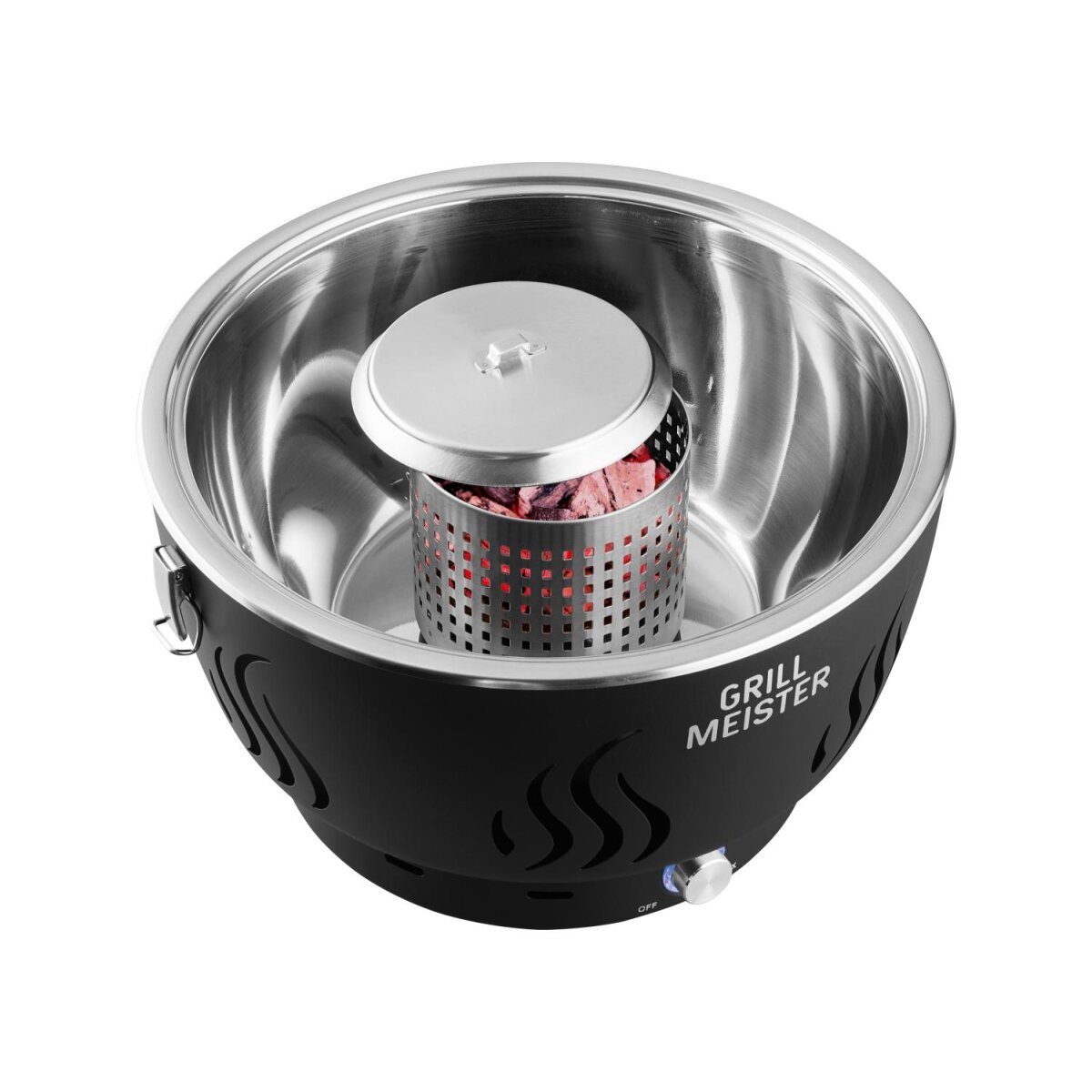 GRILLMEISTER houtskoolgrill GAG 34 D1, met actieve ventilatie