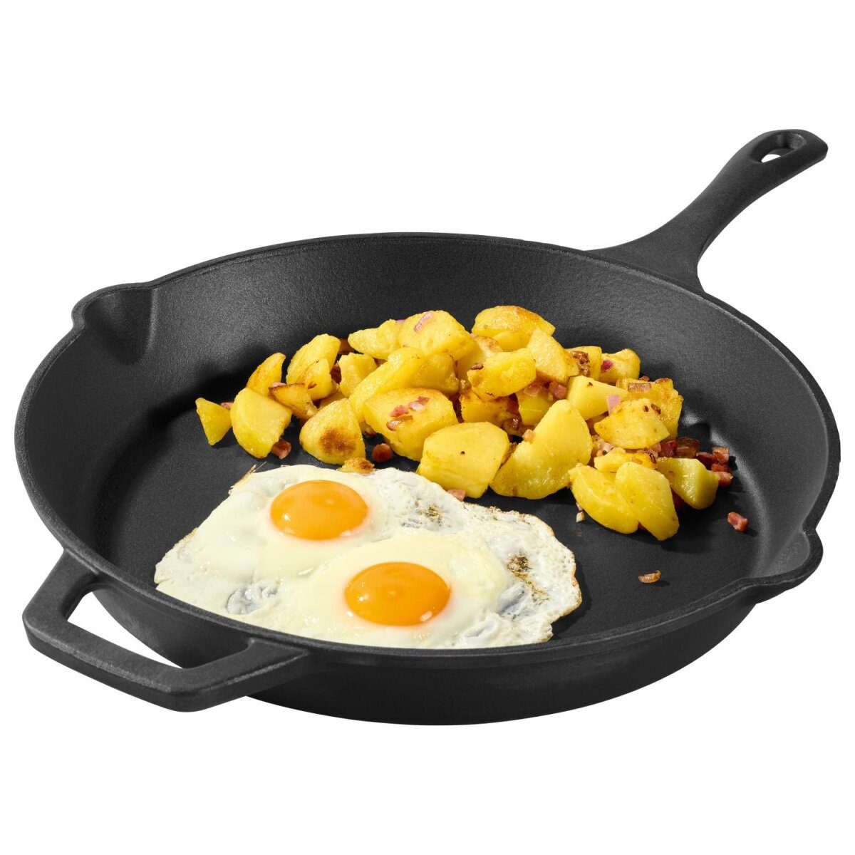 GRILLMEISTER żeliwna patelnia / żeliwna patelnia grillowa