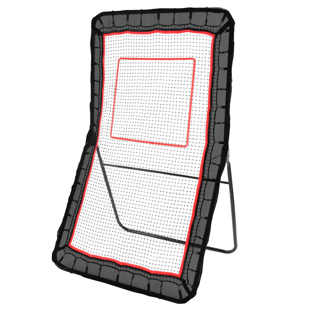 Filet de rebond de crosse d'arrière-cour 4x7 pieds, filet de rebond de volley-ball, Pitchback Throwback Baseball Softball, écran d'entraînement de retour, angle réglable, mur d'entraînement de tir avec cible Filet de rebond de crosse d'arrière-cour 4x7 pieds, filet de rebond de volley-ball, Pitchback Throwback Baseball Softball, écran d'entraînement de retour, angle réglable, mur d'entraînement de tir avec cible
