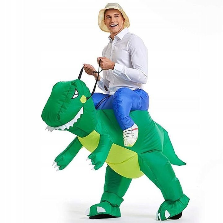 OPBLAASBAAR Dino-kostuum voor feest, Hallo, Halloween, carnaval