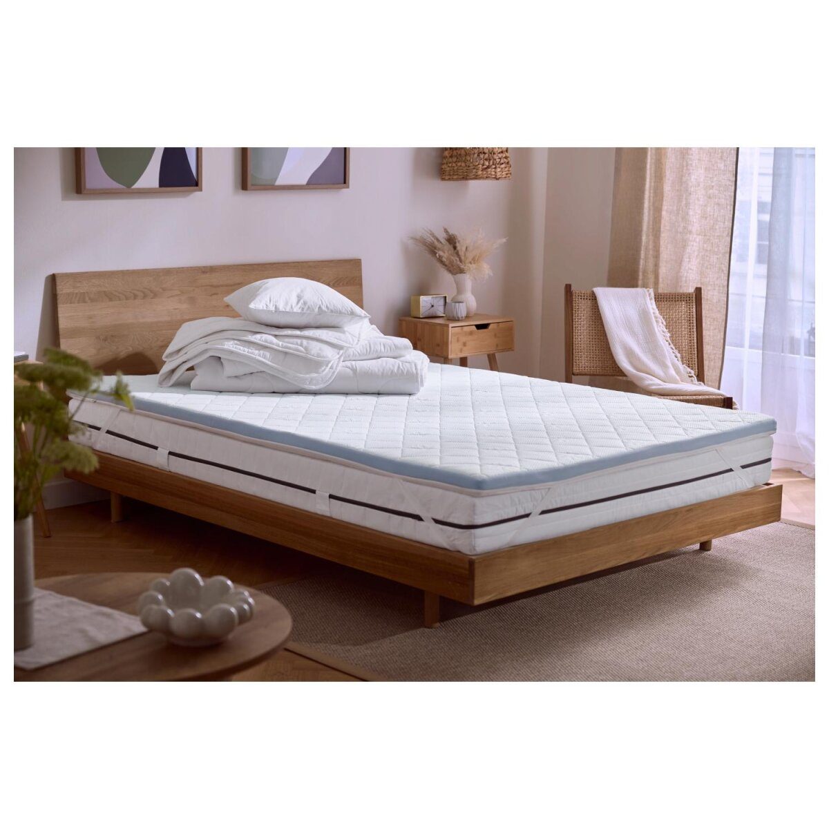 LIVARNO® Matratzenauflage Freeze, 90 x 200 cm, weiß