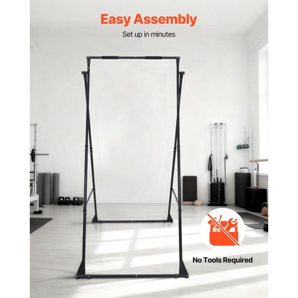 Support de balançoire pour support de yoga avec max. Capacité de charge de 200 kg et mousse EVA et réglage horizontal à 4 niveaux et vertical à 6 niveaux, cadre de hamac multifonctionnel (cadre uniquement)