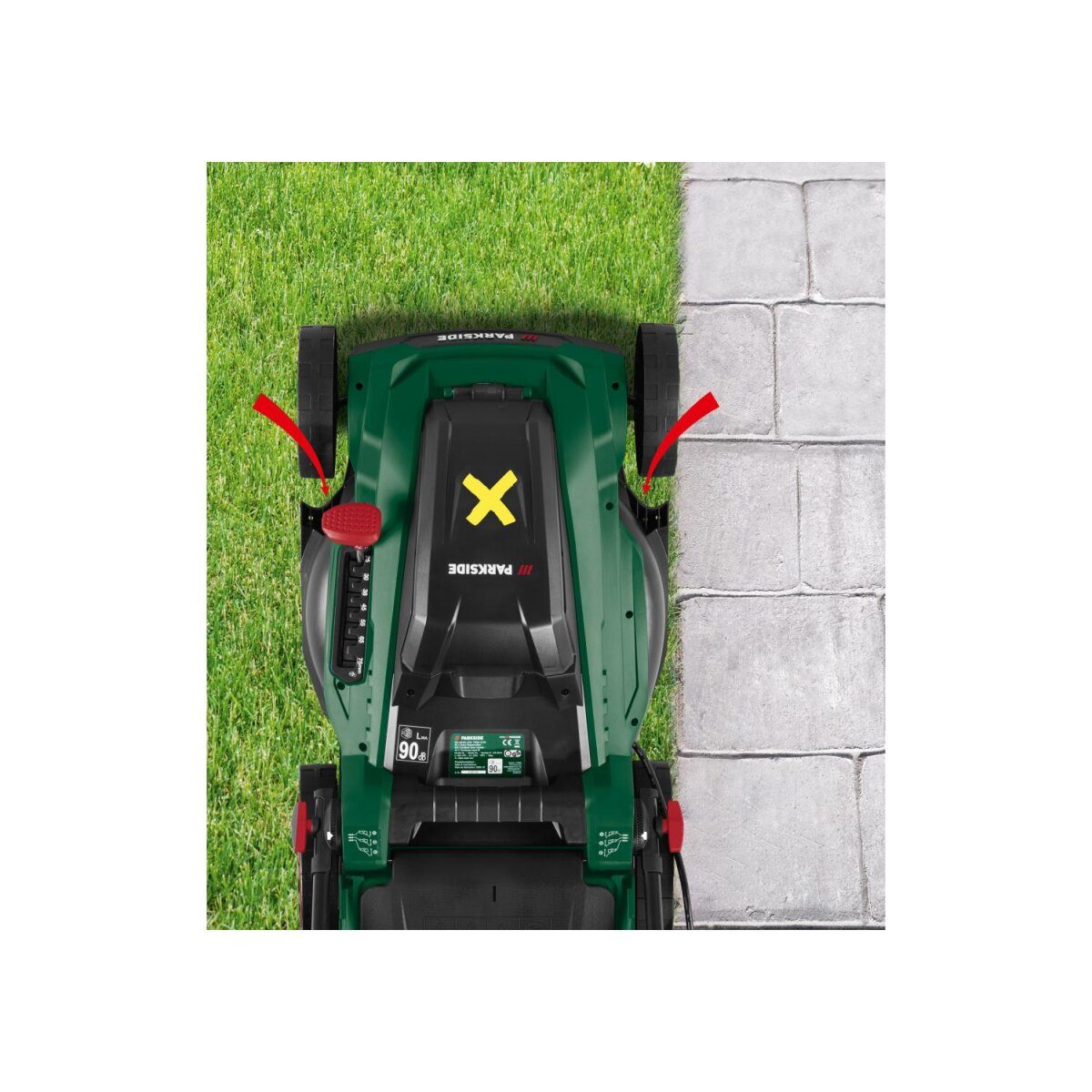 Tondeuse à gazon sans fil PARKSIDE® 40 V PARM 41 A1, sans batterie ni chargeur