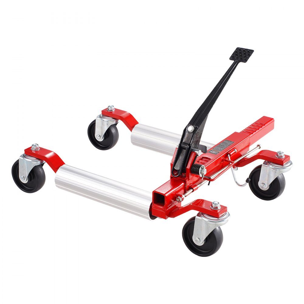 Chariot à roues Capacité de charge 680 kg Rouleau de manœuvre avec fonction cliquet Rouleau à pneus pour voitures et SUV Idéal pour manœuvrer et déplacer des véhicules Cric à cliquet