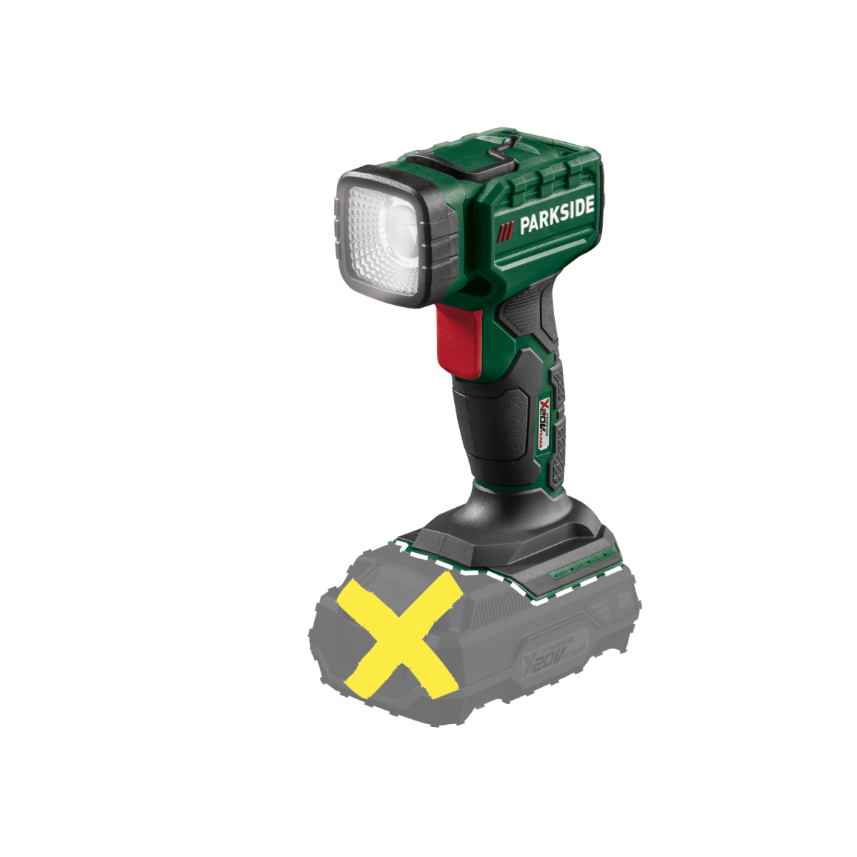 PARKSIDE® Akku-Arbeitsleuchte, ohne Akku und Ladegerät, LED-Handlampe PLHLA 20 Li A1