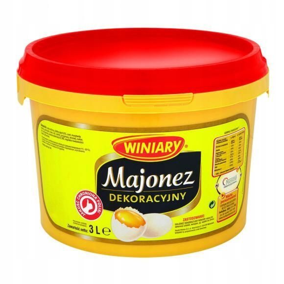 2 x 3L Premium Winiary Majonez Dekoracyjny, 6L Gastro Restaurant Bar Przekąska