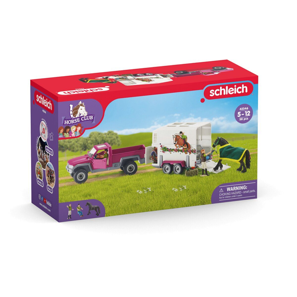 SCHLEICH 42346 Horse Club playset »Pick-up with horse trailer«