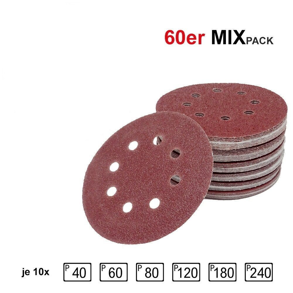 #WYPRZEDAŻ# Tarcze szlifierskie na rzepy mix Ø 125mm 60 sztuk. Ekscentryczny papier ścierny #WYPRZEDAŻ# Tarcze szlifierskie na rzepy mix Ø 125mm 60 sztuk. Ekscentryczny papier ścierny