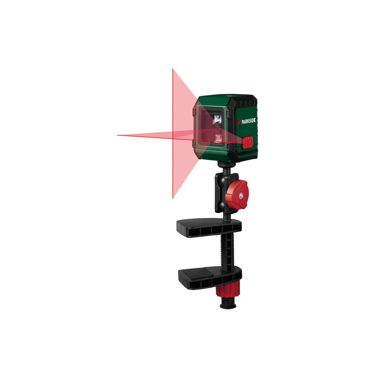 PARKSIDE® Laser-Entfernungsmesser »PLEM 20 B6« / Kreuzlinienlaser mit Klemme »PKLL 7​​F7«