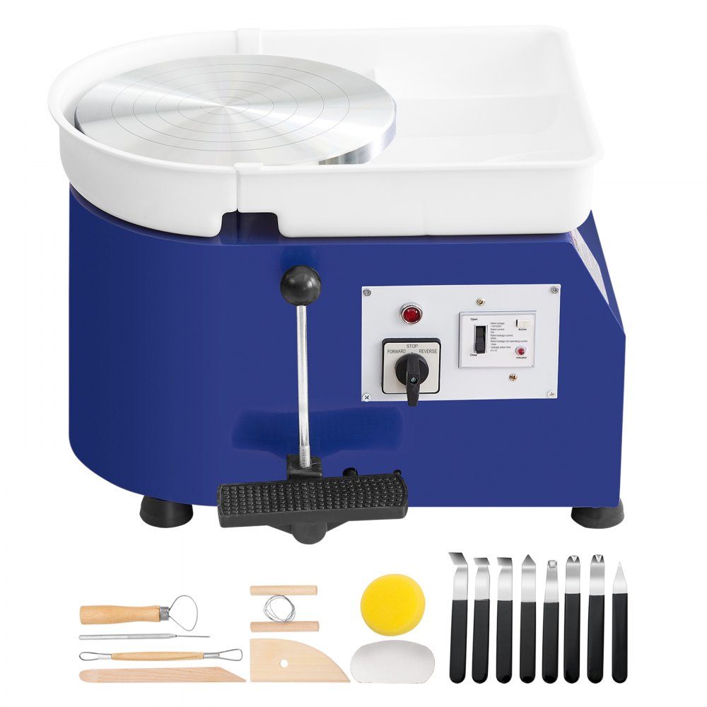 Pottery Wheel Ceramic Disc Machine 350W, Electric Pottery Wheel Machine 28cm 300RPM Pottery Wheel Machine, with Pedal and Apron Forming Machine, Suitable for Beginners, Enthusiasts, etc