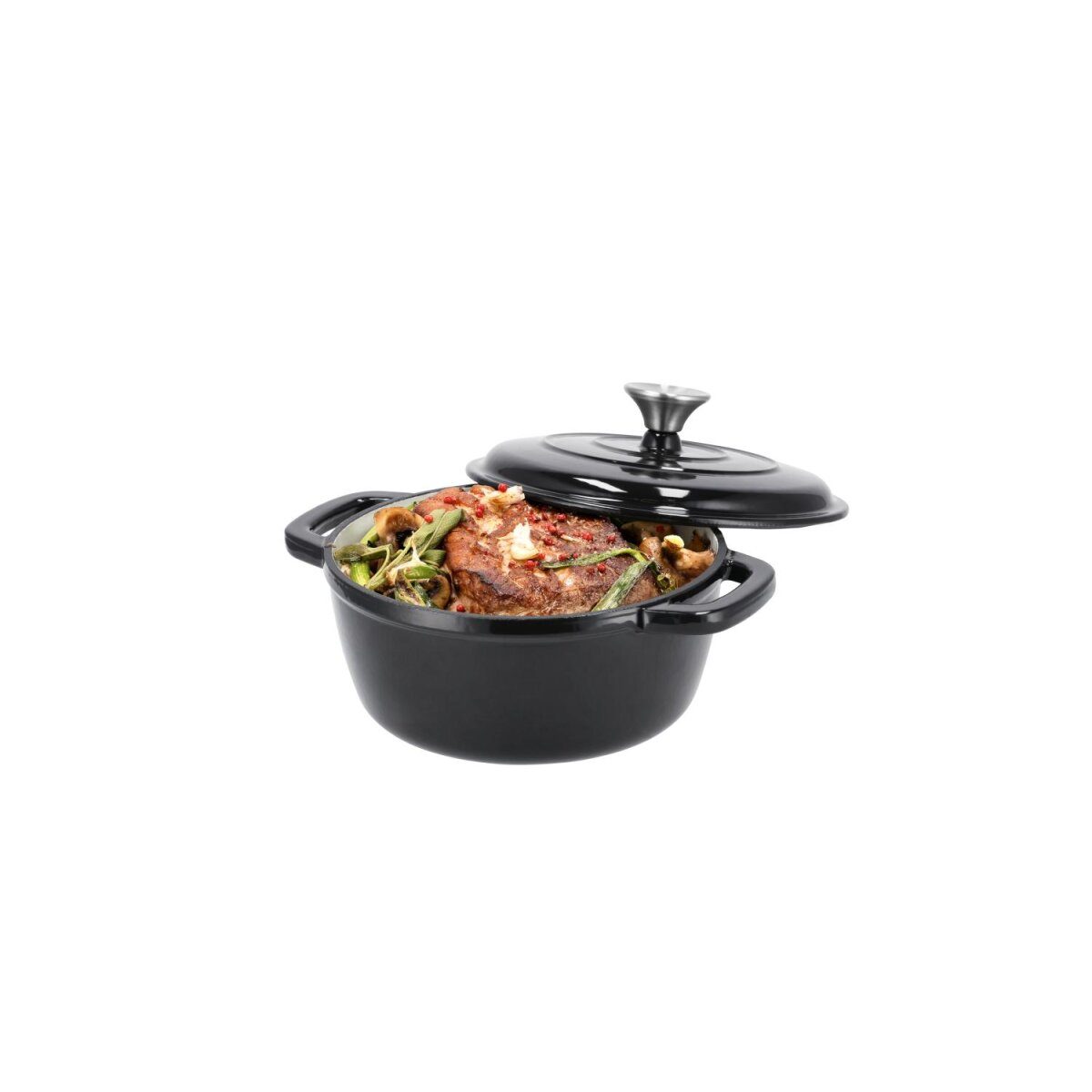Marmite en fonte premium SILVERCREST® 22 cm / 2,8 litres avec système goutte à goutte