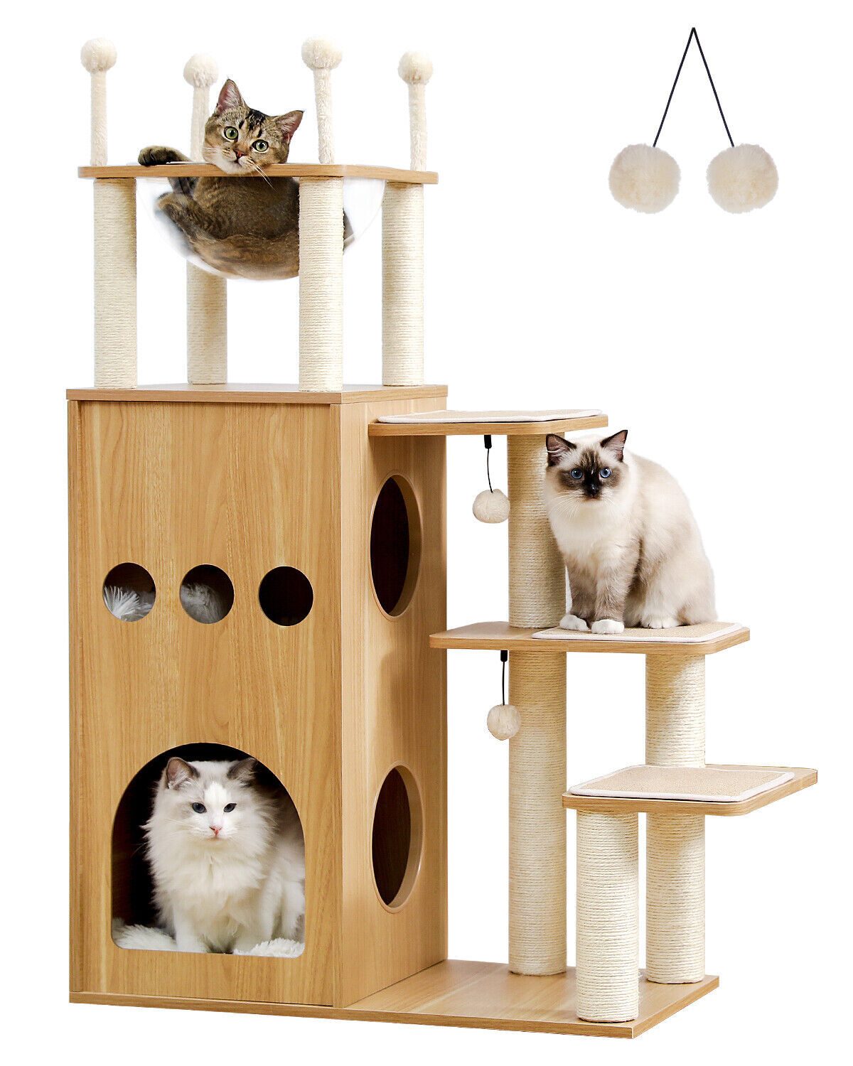 Kratzbaum Katzenkratzbaum Kletterbaum für Katzen Kratzbaum Set 2