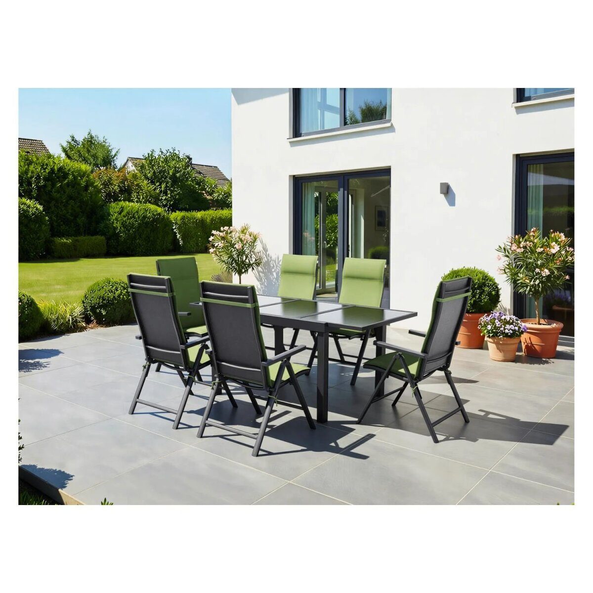 LIVARNO® Alu-Klappstuhl „Houston“ anthrazit, 2-teilig