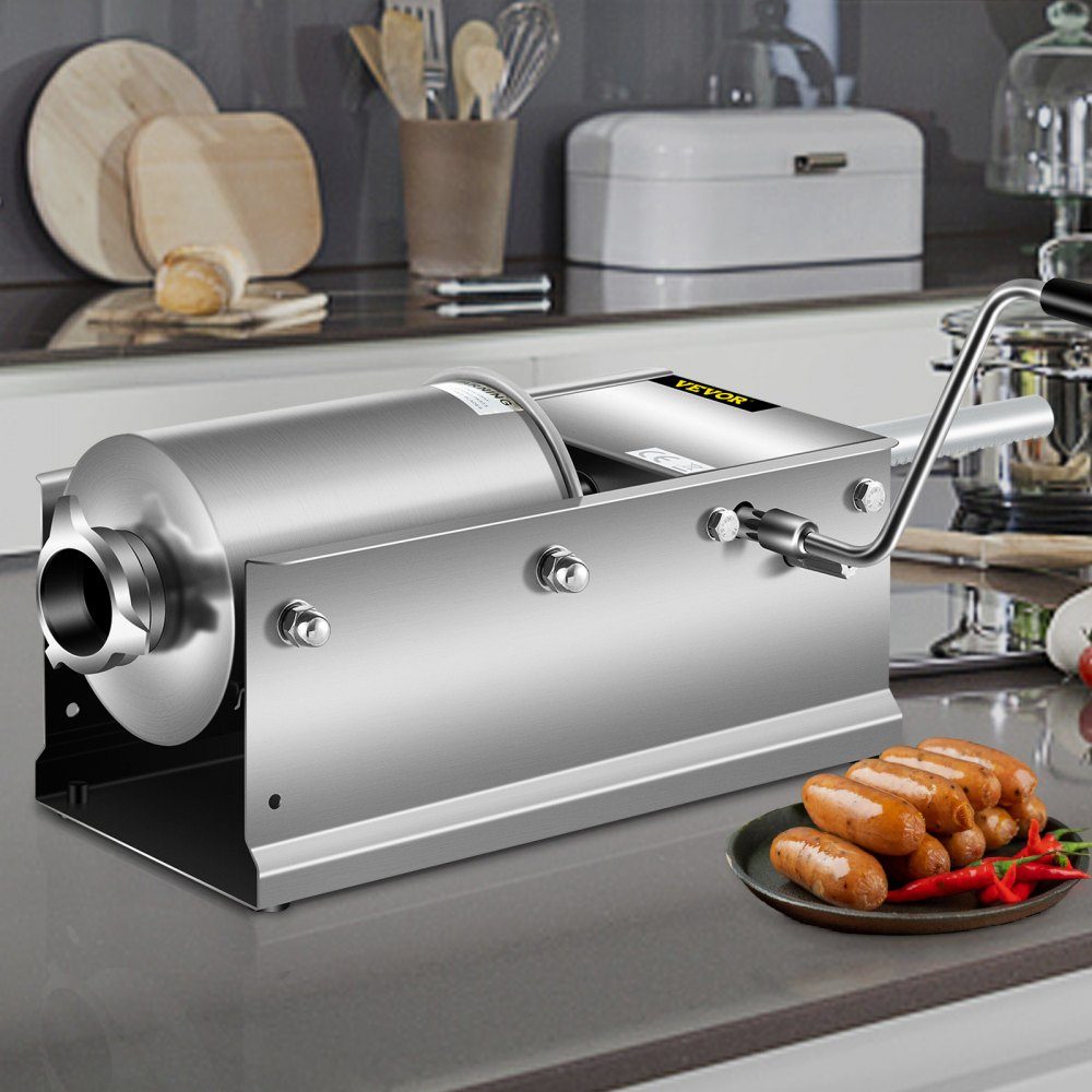 Remplisseur de saucisses 3L, hachoir à viande, Machine de remplissage de saucisses, seringue horizontale en acier inoxydable