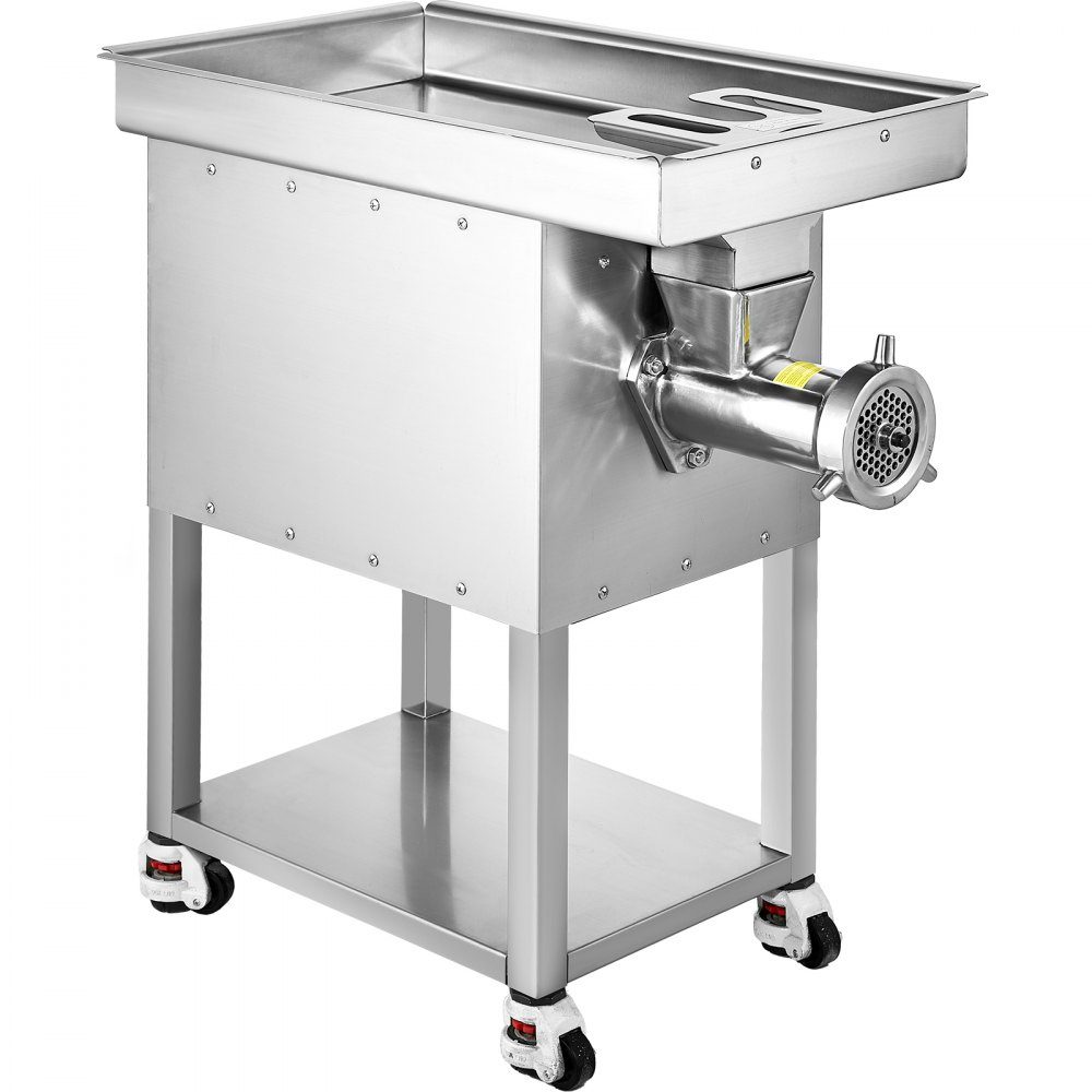 Commercial Meat Grinder 9.98kg/min Electric Meat Grinder 2200W with Blades and Grinding Plates Sausage Machine Commercial Stainless Steel Meat Grinder for Kitchen Restaurant Butcher Shop