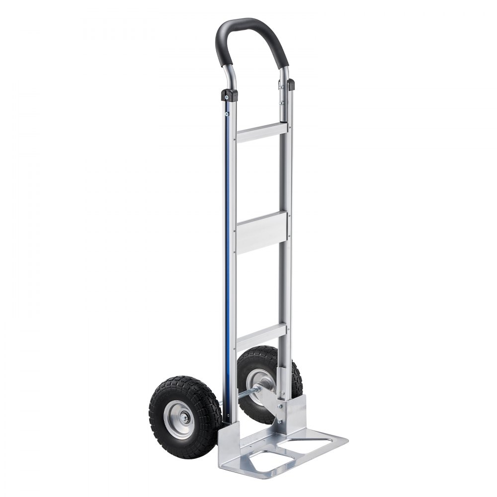 Sack Truck, 227kg Load Capacity, Heavy Duty Transport Truck with Handle, Aluminum Alloy Hand Truck with Lashing Strap, Stacking Truck for Moving Home, Office, Warehouse, 480x500x1340mm Sack Truck, 227kg Load Capacity, Heavy Duty Transport Truck with Handle, Aluminum Alloy Hand Truck with Lashing Strap, Stacking Truck for Moving Home, Office, Warehouse, 480x500x1340mm